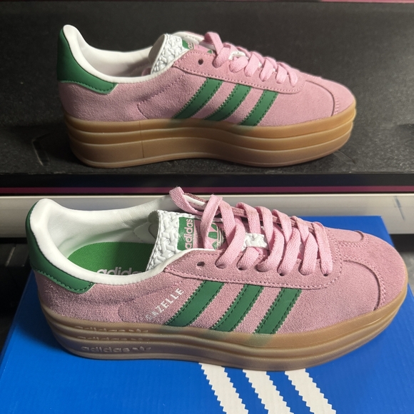 adidas Originals Shoes - Like new! Adidas original pink thick-soled sneakers for women size US 7.5